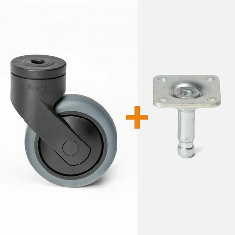 Design castor wheel 75 mm