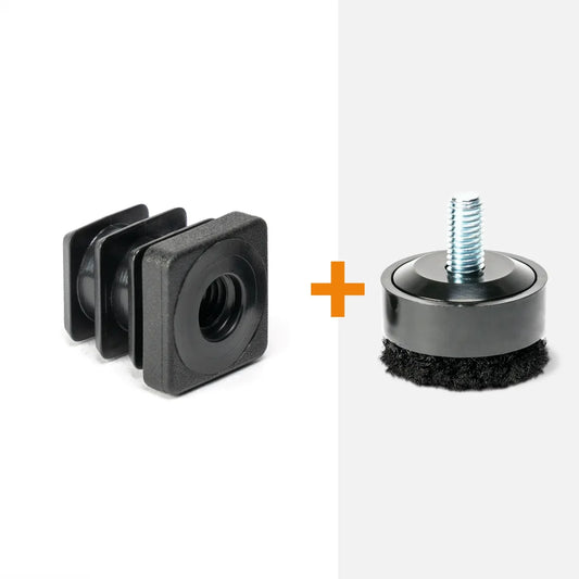 Threaded square insert M8