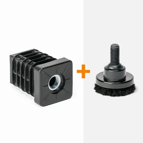 Threaded square insert M8