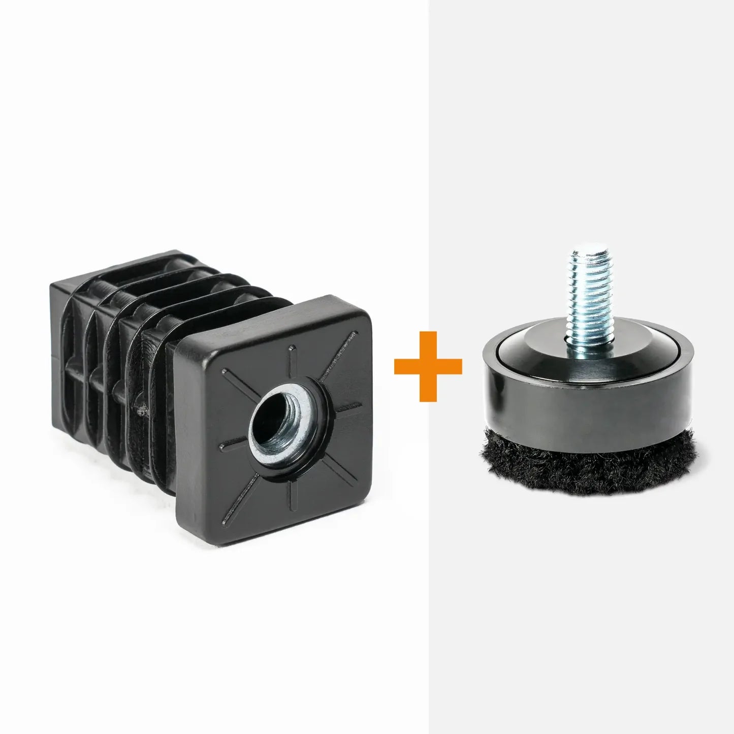 Threaded square insert M8