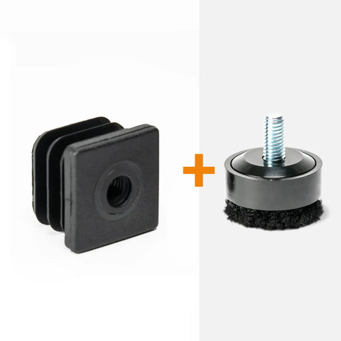 Threaded square insert M8