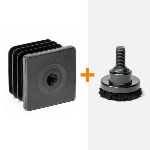 Threaded square insert M8