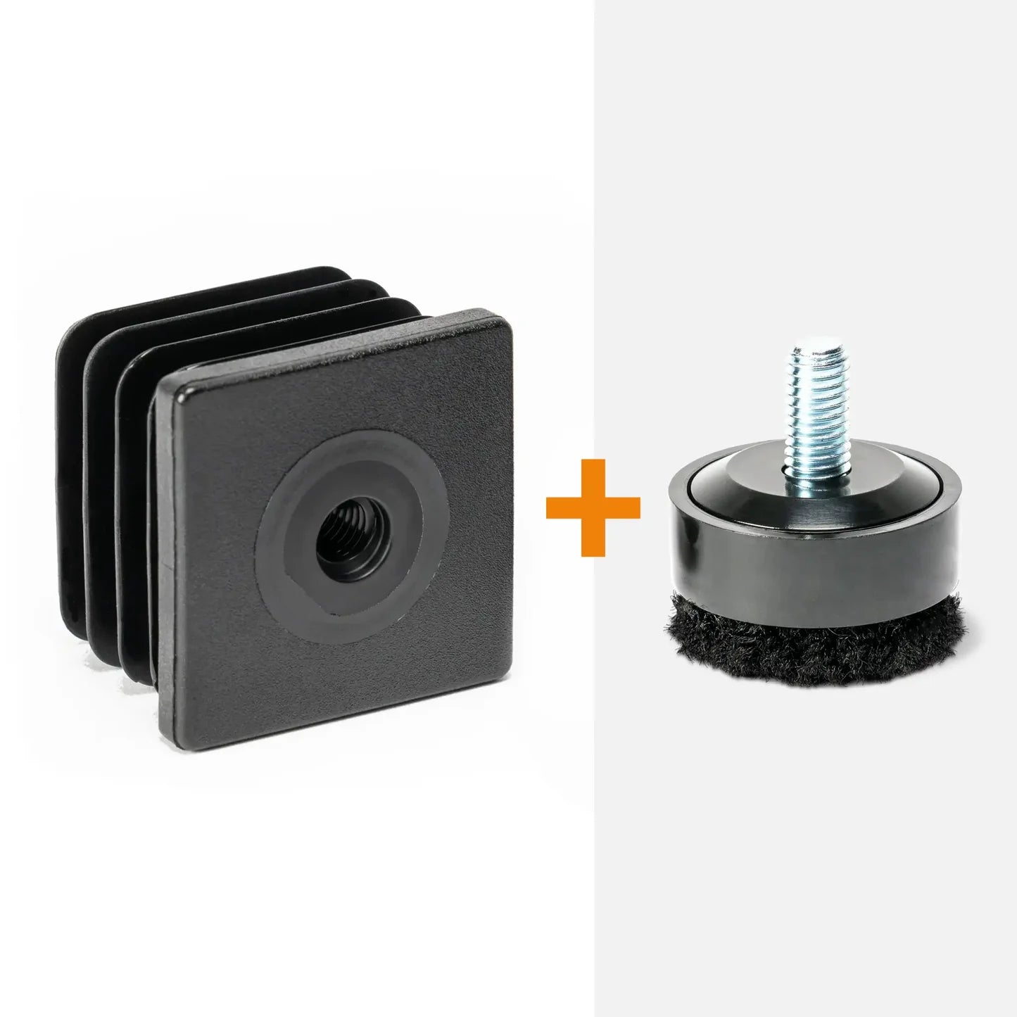 Threaded square insert M8